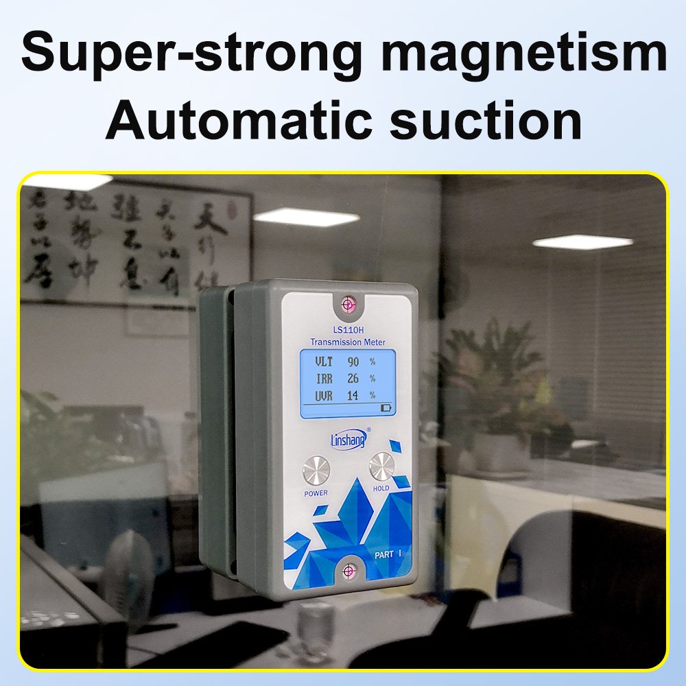 On Sale LS110H Two Piece Window Tint Meter 1400nm IR UV VLT Solar Film Tester Transmission Meter
