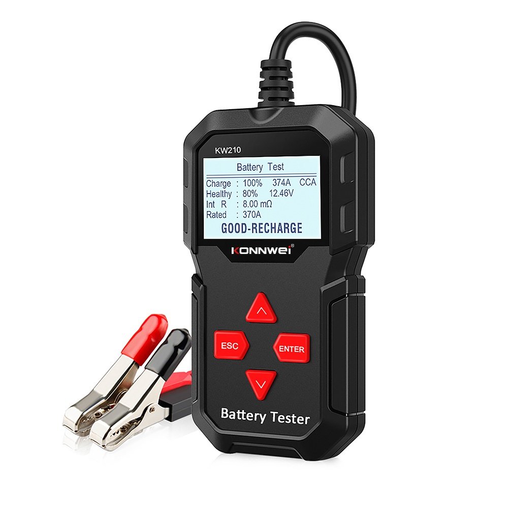 For KONNWEI KW210 12V Automotive Car Battery Tester Digital Multi Language Analyzer Tester Tool