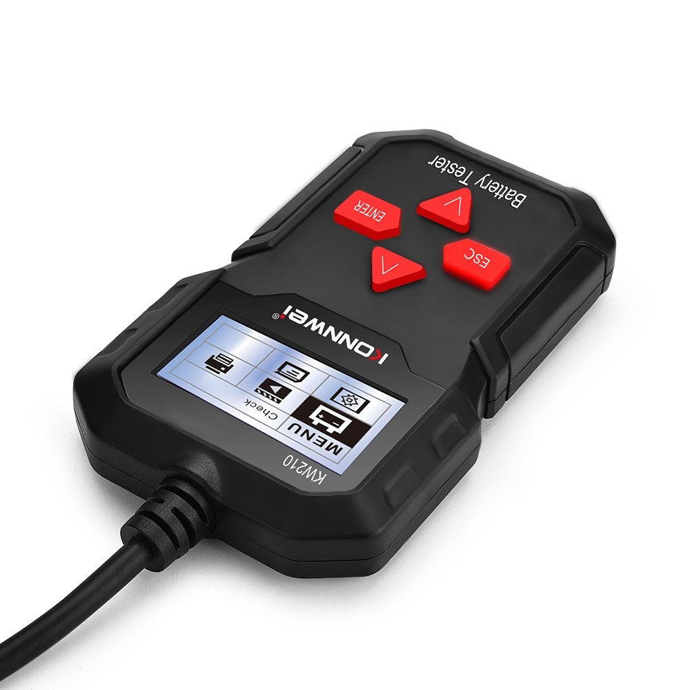 For KONNWEI KW210 12V Automotive Car Battery Tester Digital Multi Language Analyzer Tester Tool