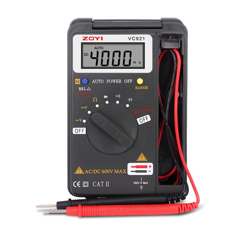 VC921 Pocket Style Digital Multimeter 4000 Counts T-rms Tester Voltmeter Battery Tester Multimetro