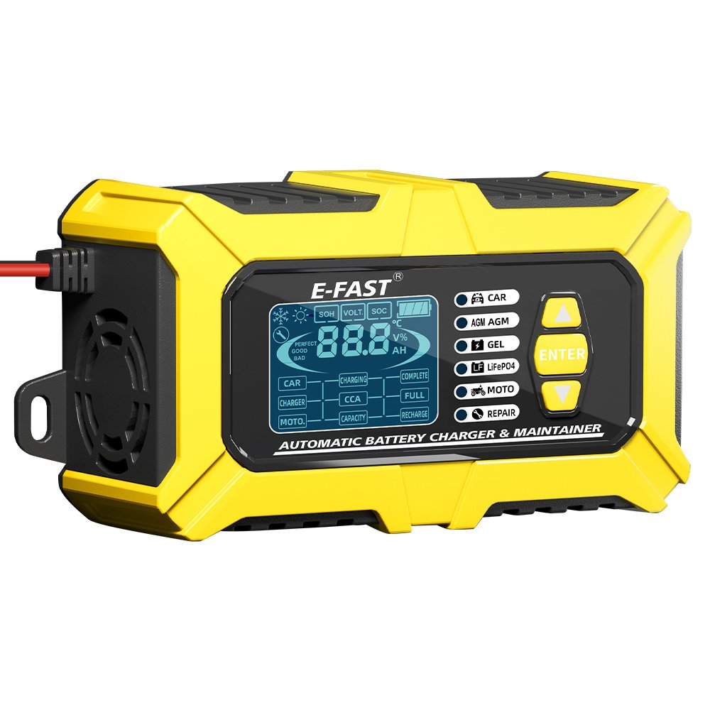 2024 New Innovative Product TK-800 12V6A Lead Acid LiFePO4 Battery Charger & Lead Acid Battery Tester Battery Detector 2 in 1