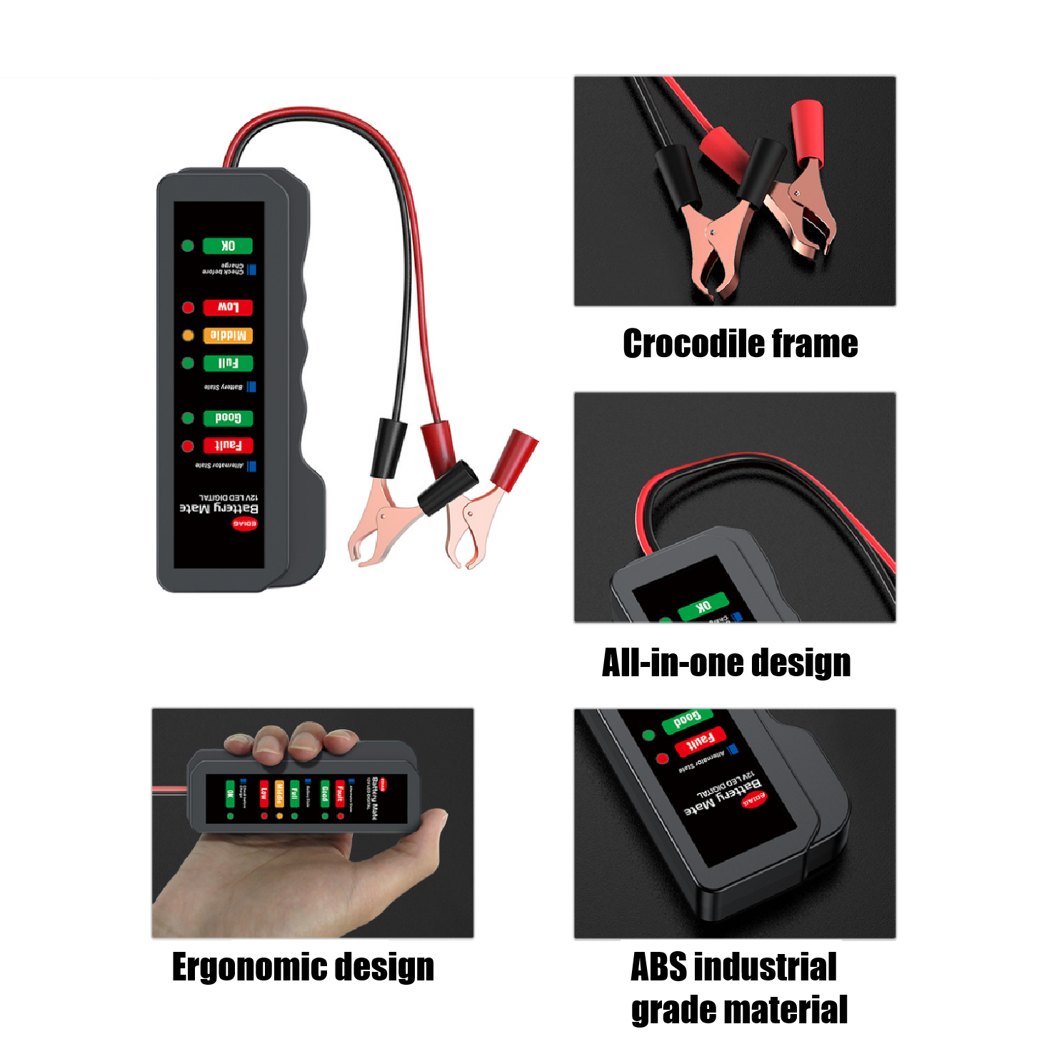 Vehicle Tools Car Battery Test 12v Diagnostic Tool Battery Load Bm310 Car Battery Tester Analyzer Alternator Check