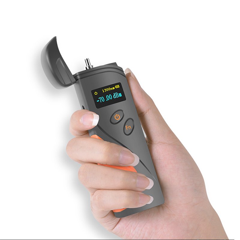 High-precision flip optical power meter mini rechargeable optical fiber optical attenuation tester