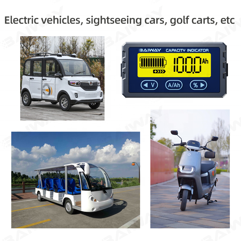 baiway TY23 80V50A battery tester battery monitor battery level capacity indicator for car ebike