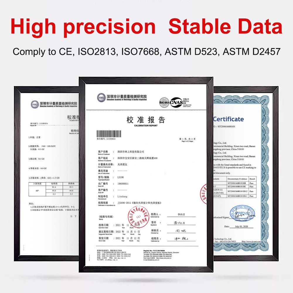 On Sale LS196 Single 60 Degree High Precise Gloss Tester Surface Glossmeter Gloss Meter for Sale