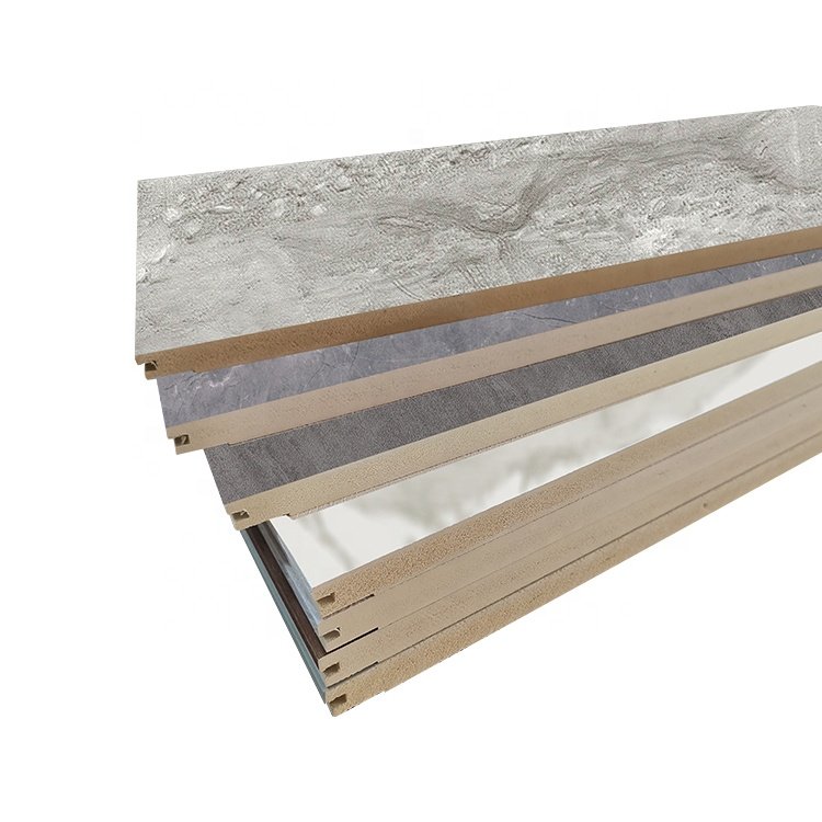 Matt Marble Look Surface Hotel Corridor Panel 9MM WPC PVC Wall Board