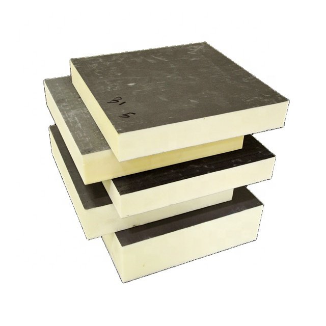 High density light weight fiberglass PIR / PU thermal insulation panel Cement mortar facing