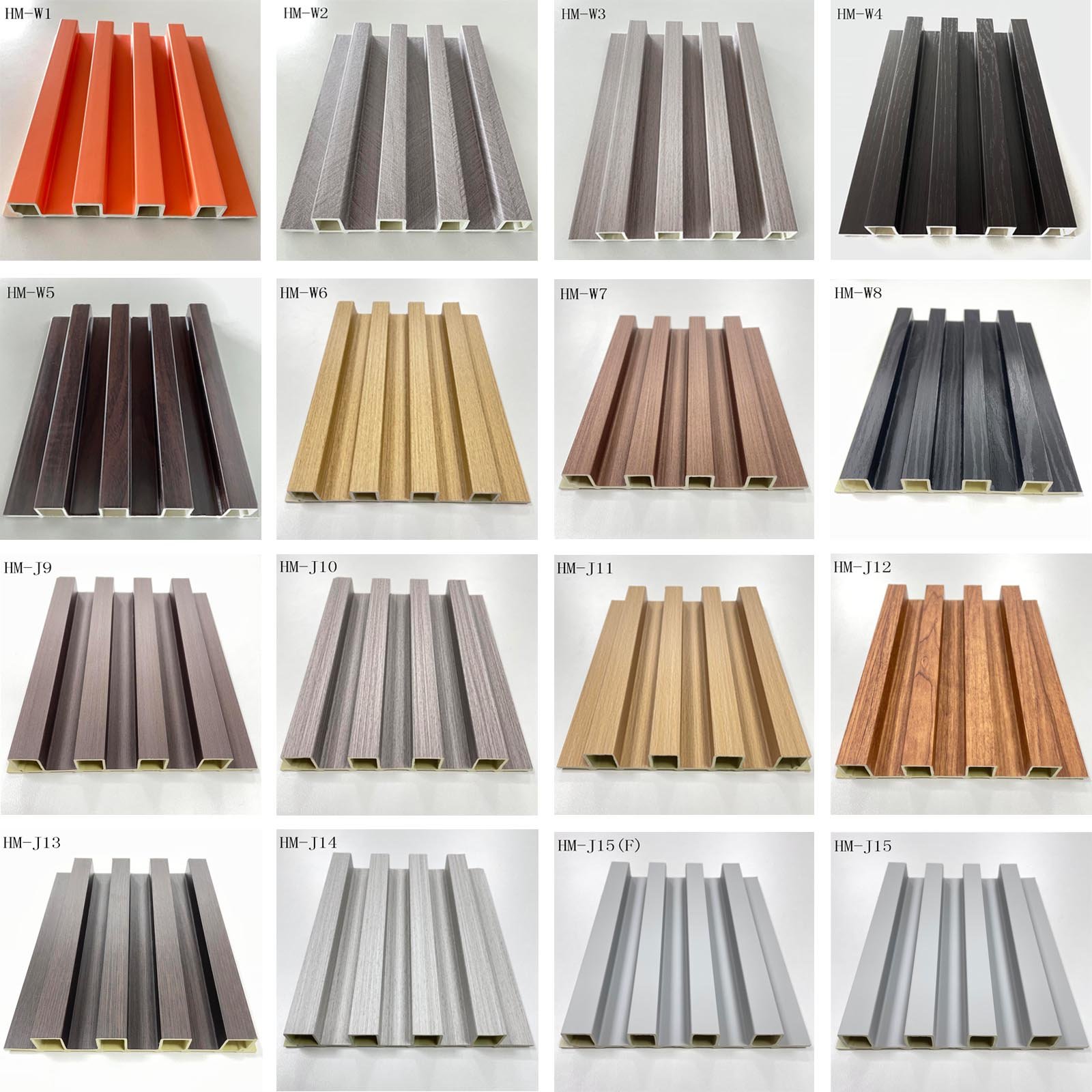 WPC Wainscot Wall Panels China Board WPC Fire Retardant Waterproof Fluted WPC Panel Wall Cladding