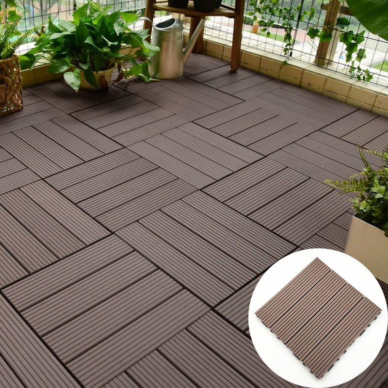 Waterproof WPC Composite Decking Boards Flooring Tiles Wood Composite Deck Tiles Terrace Patio Swimming Pool Deck Floor Tiles