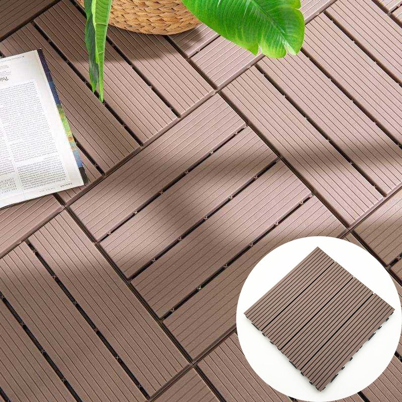 Waterproof WPC Composite Decking Boards Flooring Tiles Wood Composite Deck Tiles Terrace Patio Swimming Pool Deck Floor Tiles