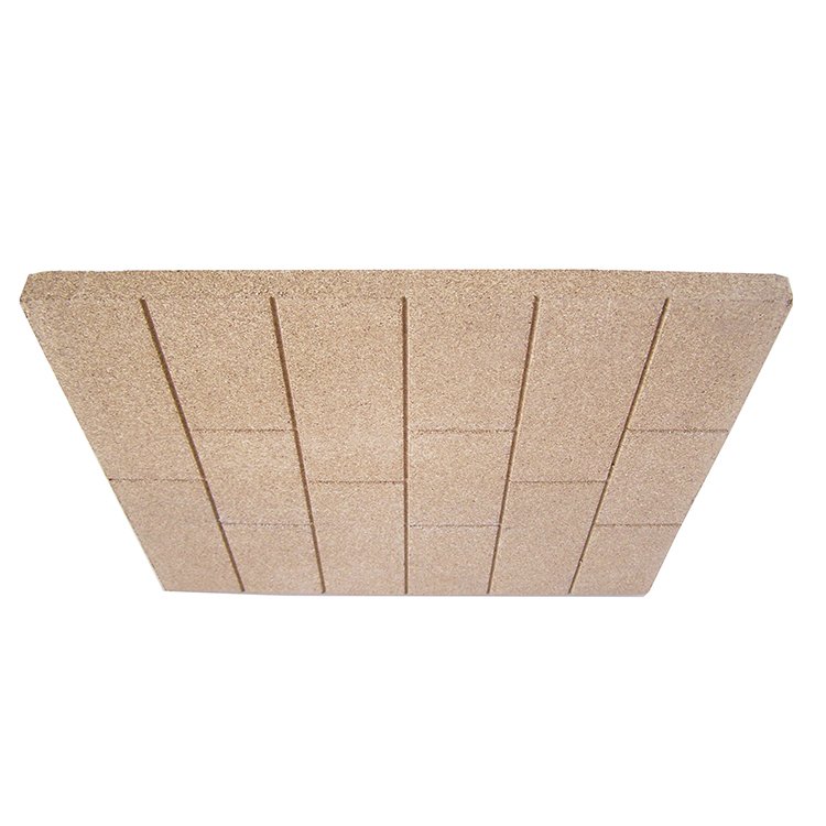 U groove vermiculite board fire insulation board for wood stove and fireplace liner decoration and fireproof