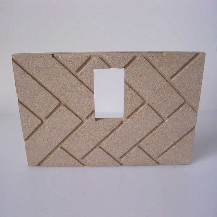 U groove vermiculite board fire insulation board for wood stove and fireplace liner decoration and fireproof