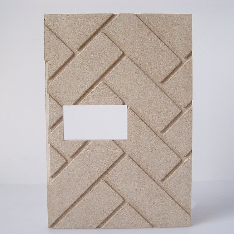 U groove vermiculite board fire insulation board for wood stove and fireplace liner decoration and fireproof