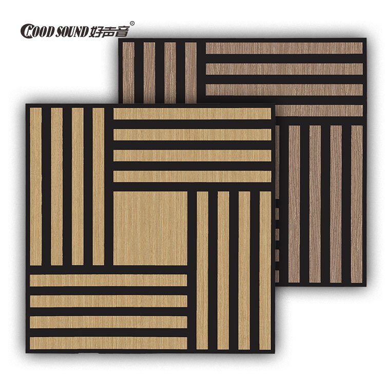 Goodsound Slat Wall Akupanel Wood Soundproof Board Insulation PET Sound Absorption Mdf Acoustic Wood Panels for Theater