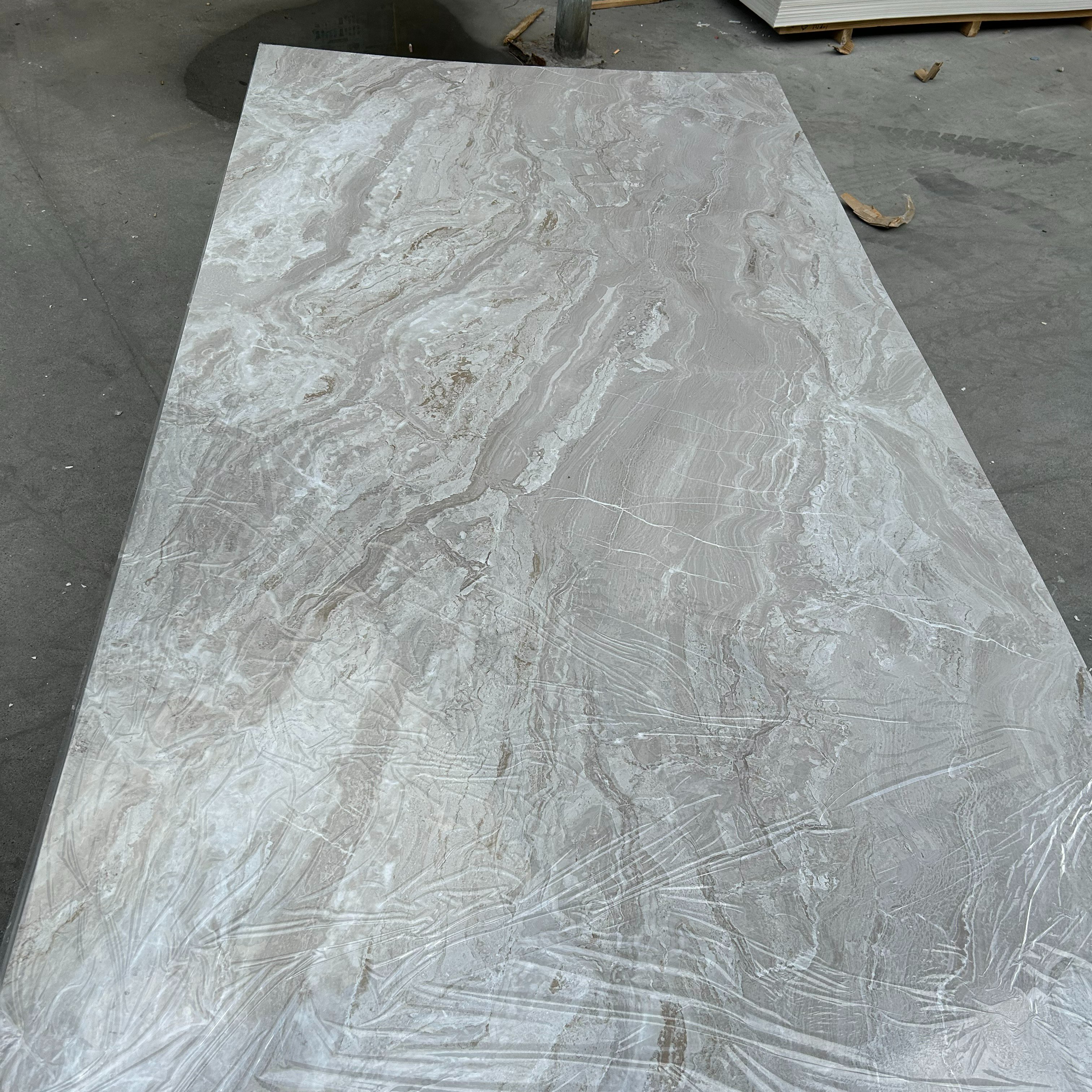 Interior Decorative UV Marble Board Sheet PVC Faux Marble Wall Panels