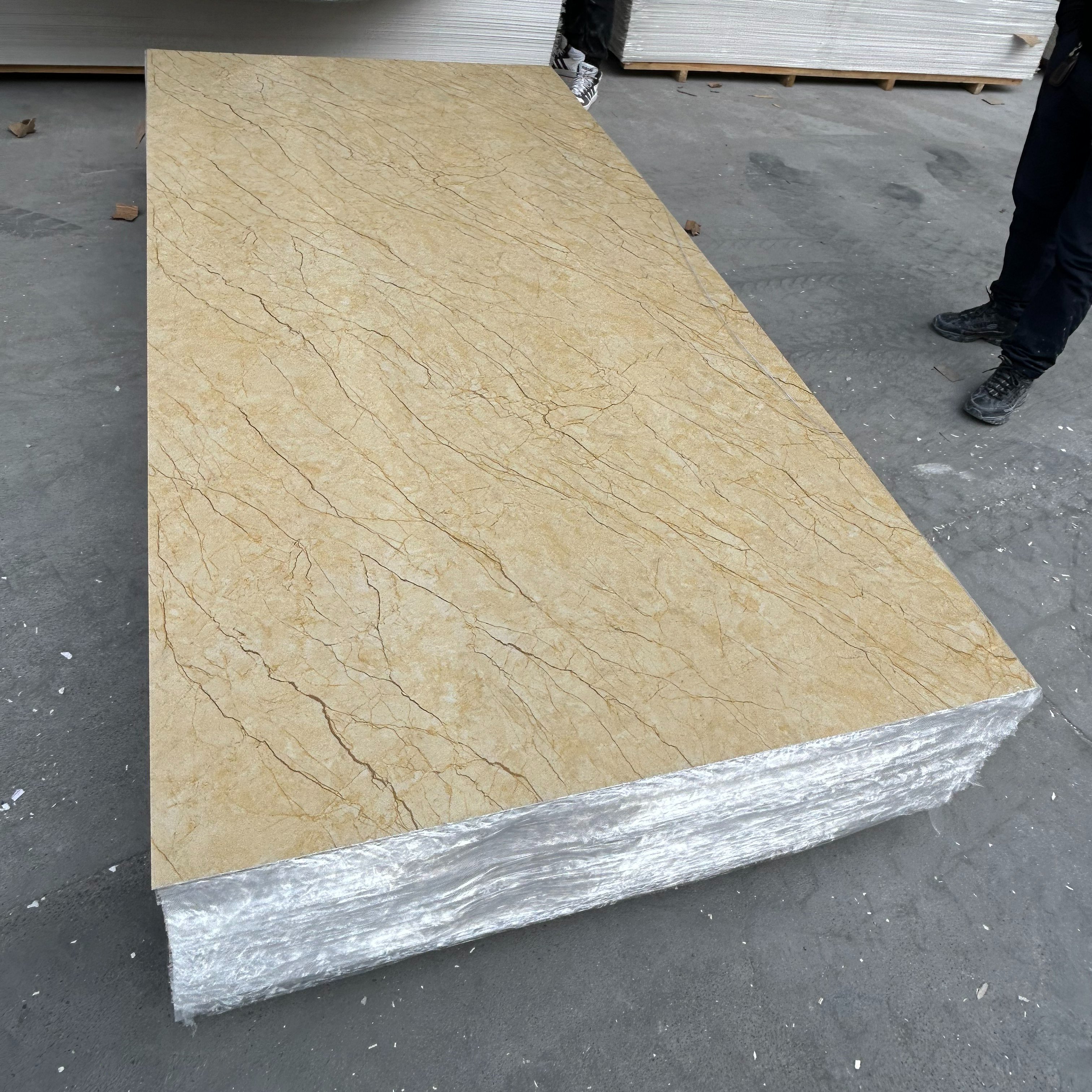 Interior Decorative UV Marble Board Sheet PVC Faux Marble Wall Panels