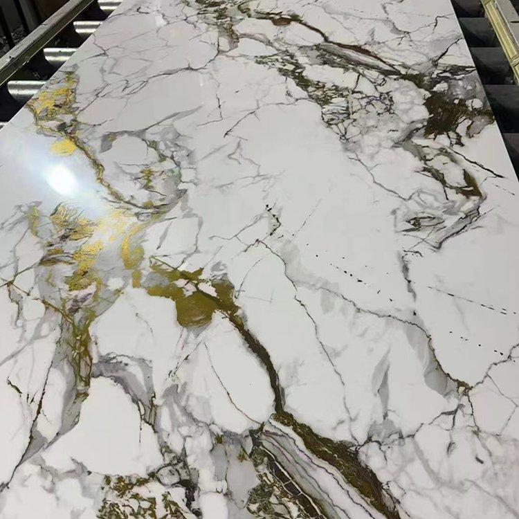 PVC marble wall panels Glossy matt Embossed can be customized color marble sheet & other panels interior decoration