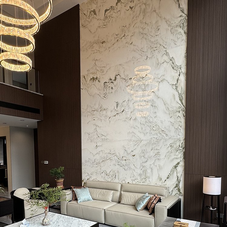 PVC marble wall panels Glossy matt Embossed can be customized color marble sheet & other panels interior decoration