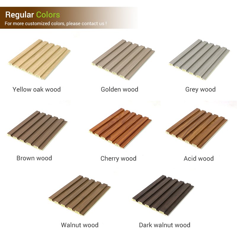 Indoor WPC Wall Board Decorative Wood Plastic Composites Wall Panel