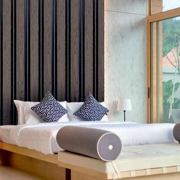 Waterproof Interior Decoration PVC Laminated Grooved Board Cladding panel from China