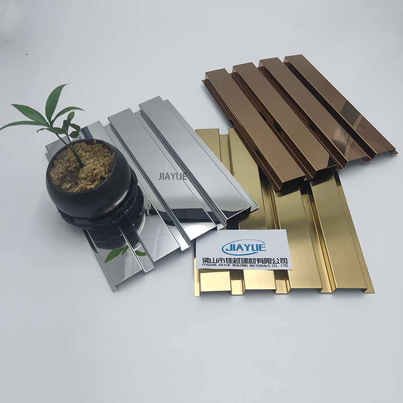 Stainless Steel Partition Great Wall Panel 3D Fluted Panels Metal Profile Decorative For Elevator Or Wall Cladding Decoration