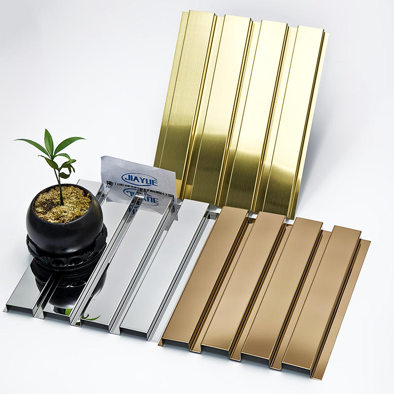 Stainless Steel Partition Great Wall Panel 3D Fluted Panels Metal Profile Decorative For Elevator Or Wall Cladding Decoration