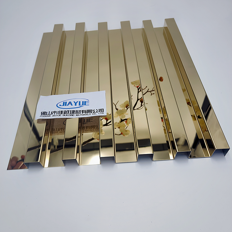 Stainless Steel Partition Great Wall Panel 3D Fluted Panels Metal Profile Decorative For Elevator Or Wall Cladding Decoration