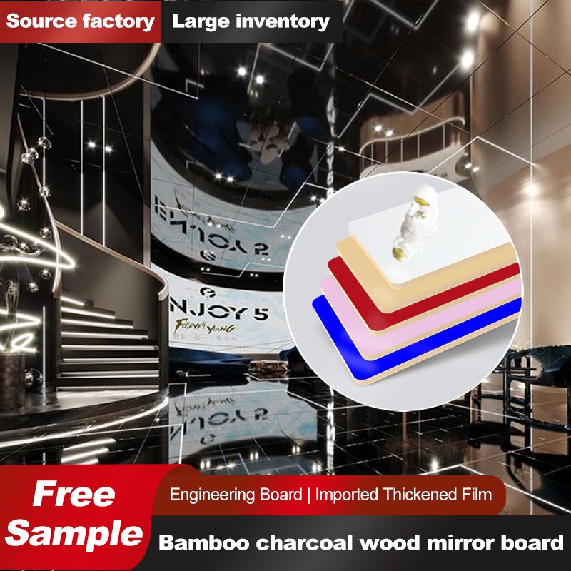 Hot Sale Bamboo Charcoal 8 mm Of Wall Panels Easy To Install Bamboo Crystal Board PET Mirror Board
