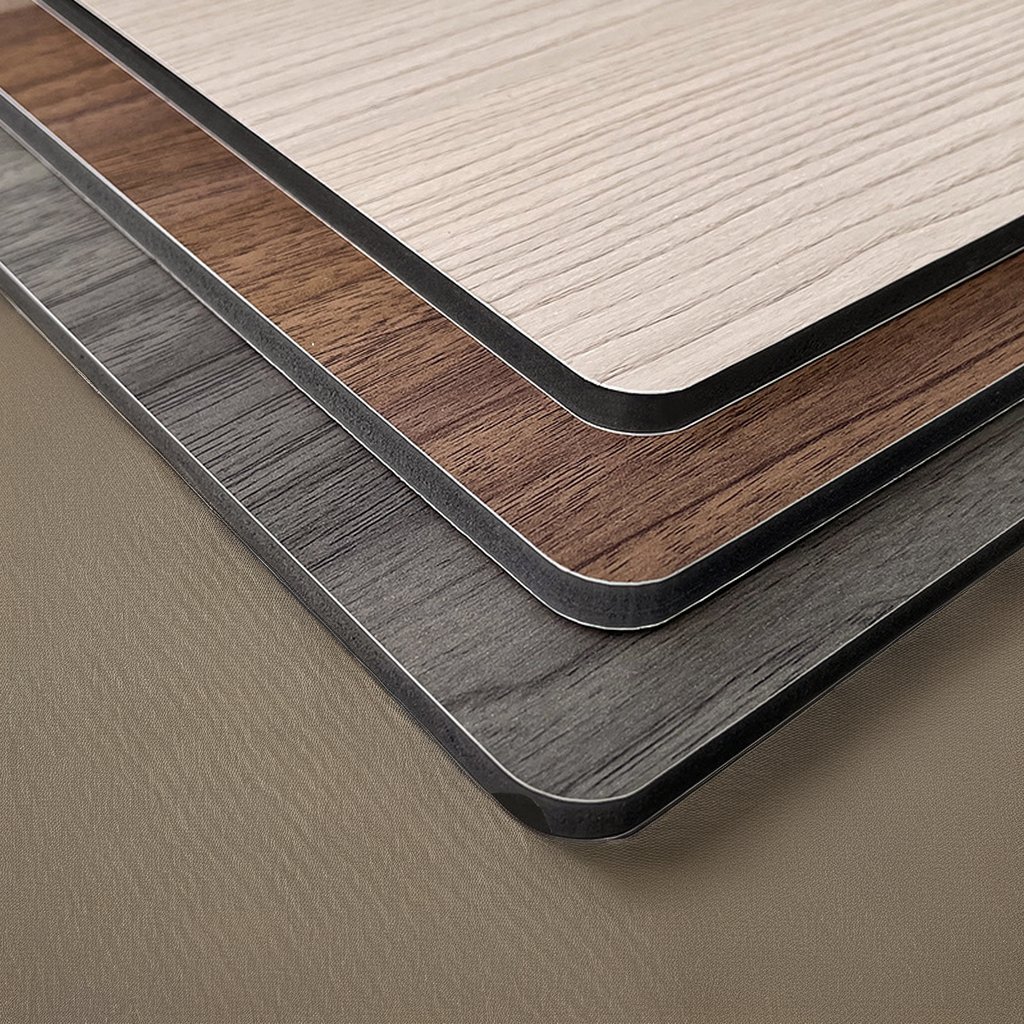 Customized Waterproof WPC Wall Panel Bamboo Wood Fiber Carbon Crystal Board Wood Veneer