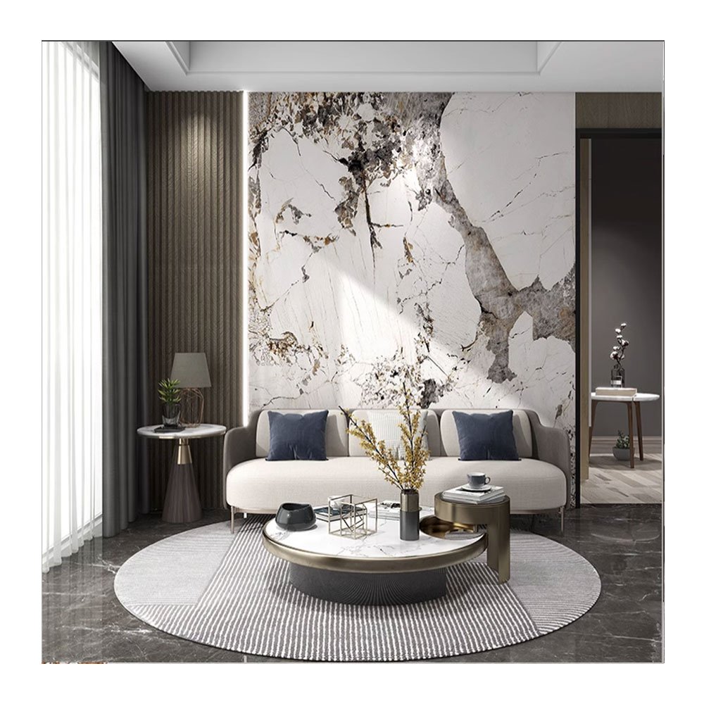 JINXING Hot Sale 3D Wall Panel Luxury Digital Printing Decor UV Wall Laminate Bright PVC Board For Bedroom Wall 1220*2440 3mm