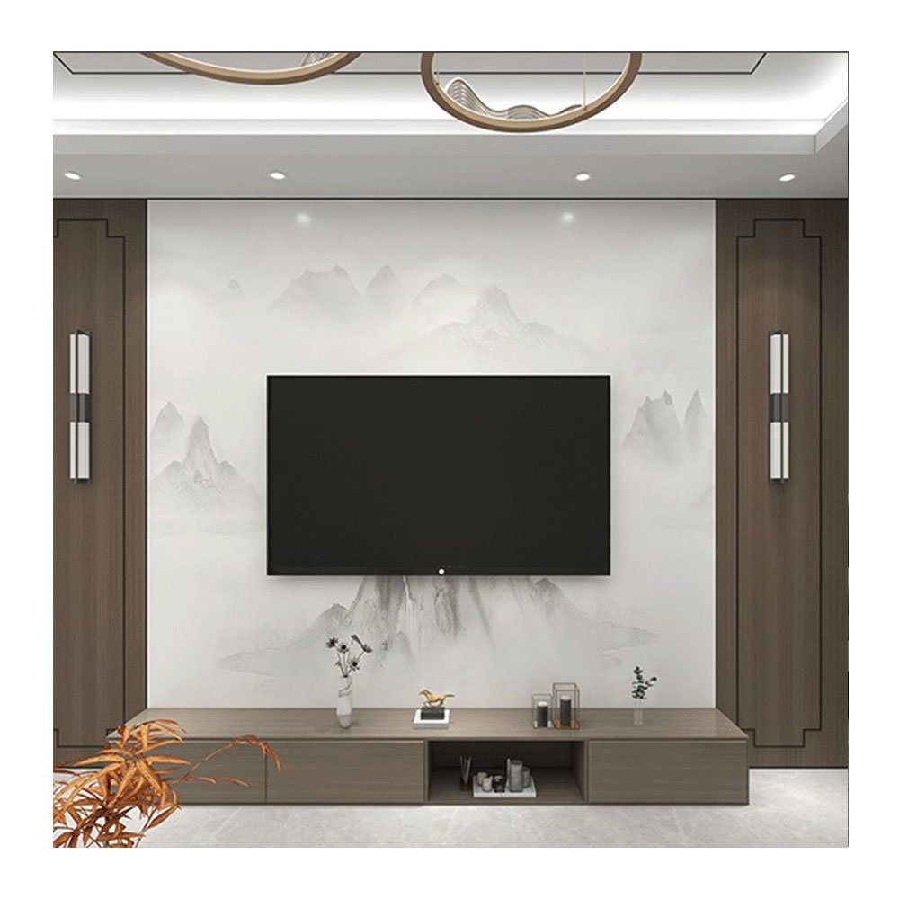 JINXING Hot Sale 3D Wall Panel Luxury Digital Printing Decor UV Wall Laminate Bright PVC Board For Bedroom Wall 1220*2440 3mm