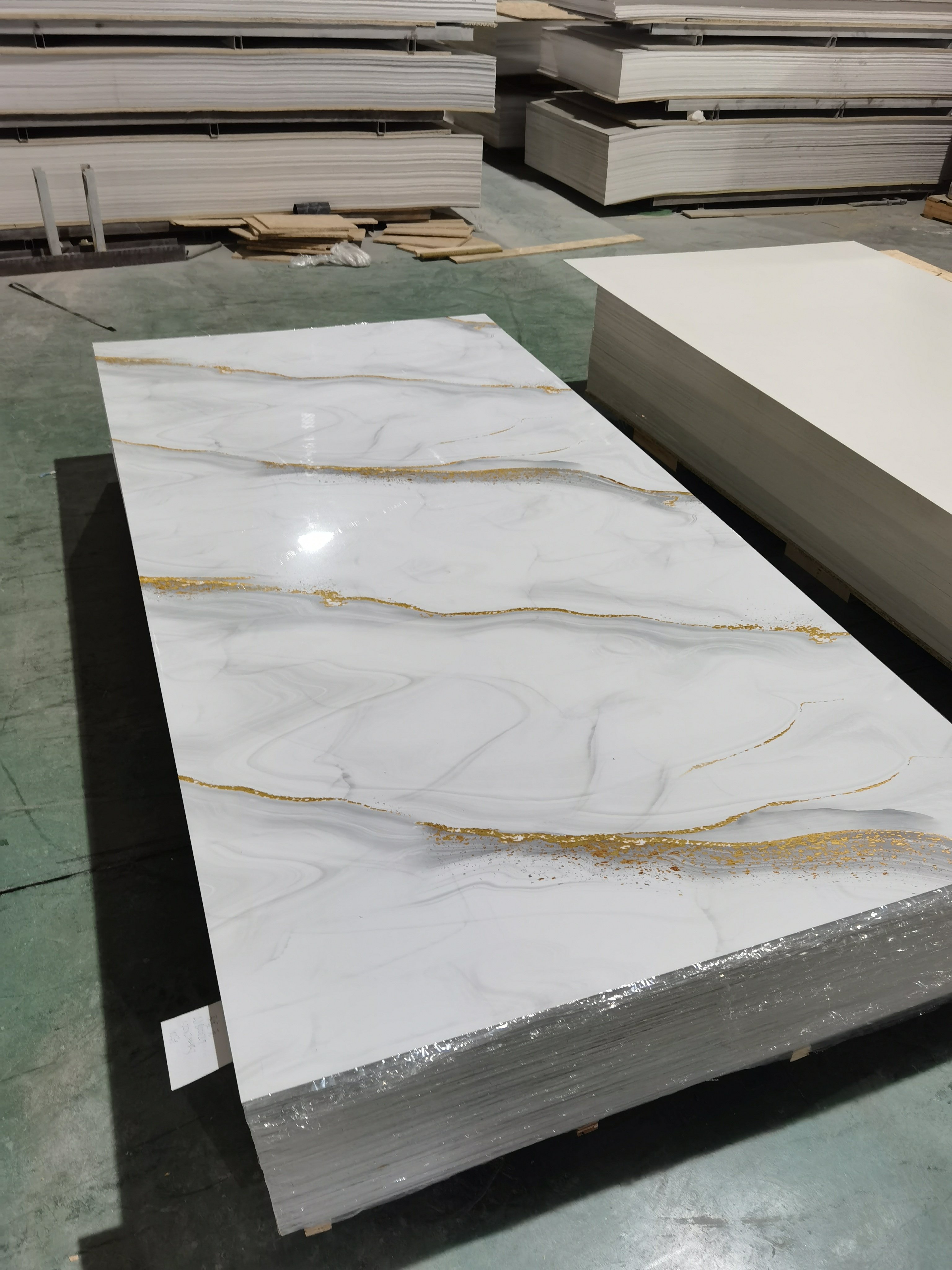 High quality 1220*2440mm Pvc Marble Sheet Interior Wall Panel Pvc Marble Sheet/ SPC WALL BOARD Marble Alternative UV Wall Board
