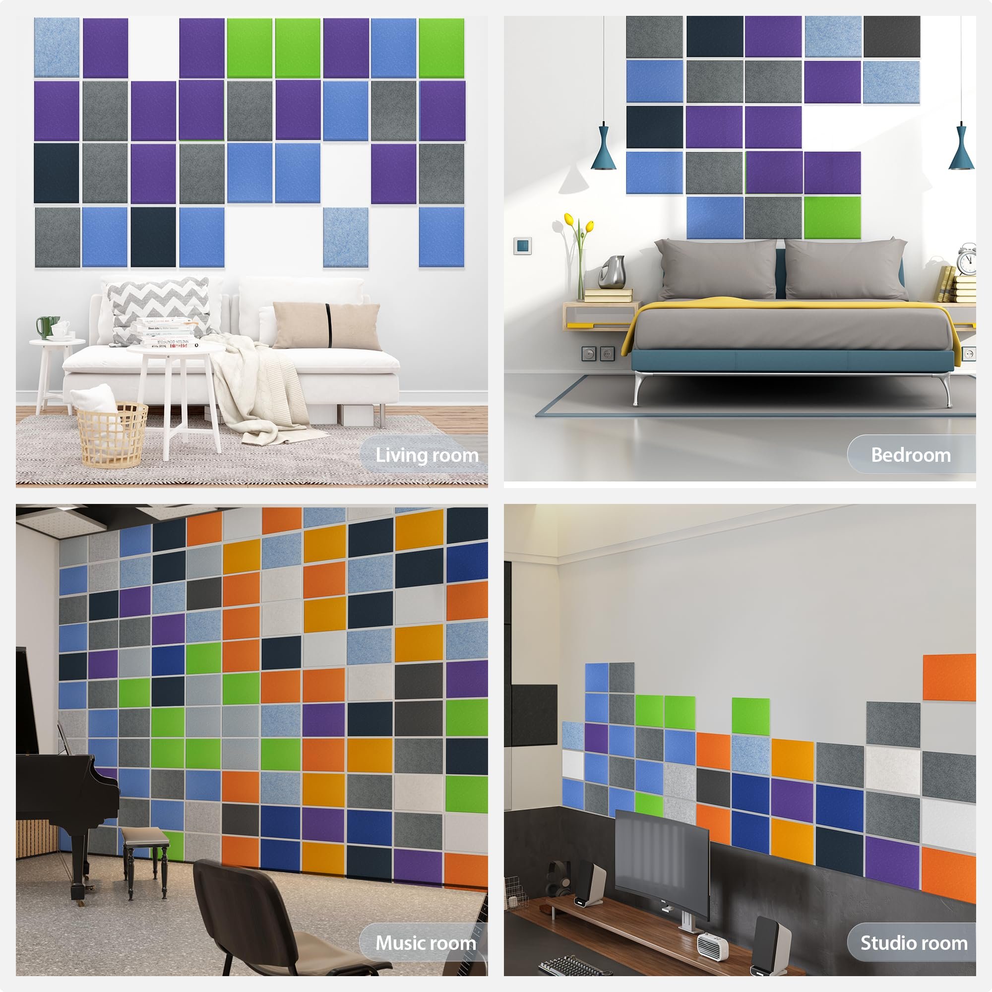 High density sound-absorbing office wall decoration soundproofing board, polyester soundproofing board