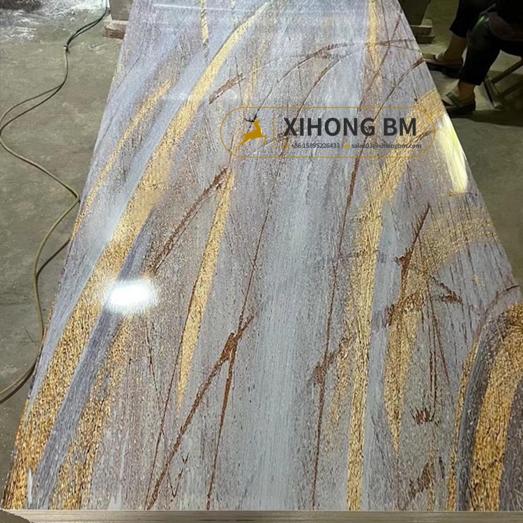 JSXH 3D PVC Wall Panel Covering Board for Hotel Decor New 3mm UV Marble Acrylic Plastic Ceiling Panel Translucent