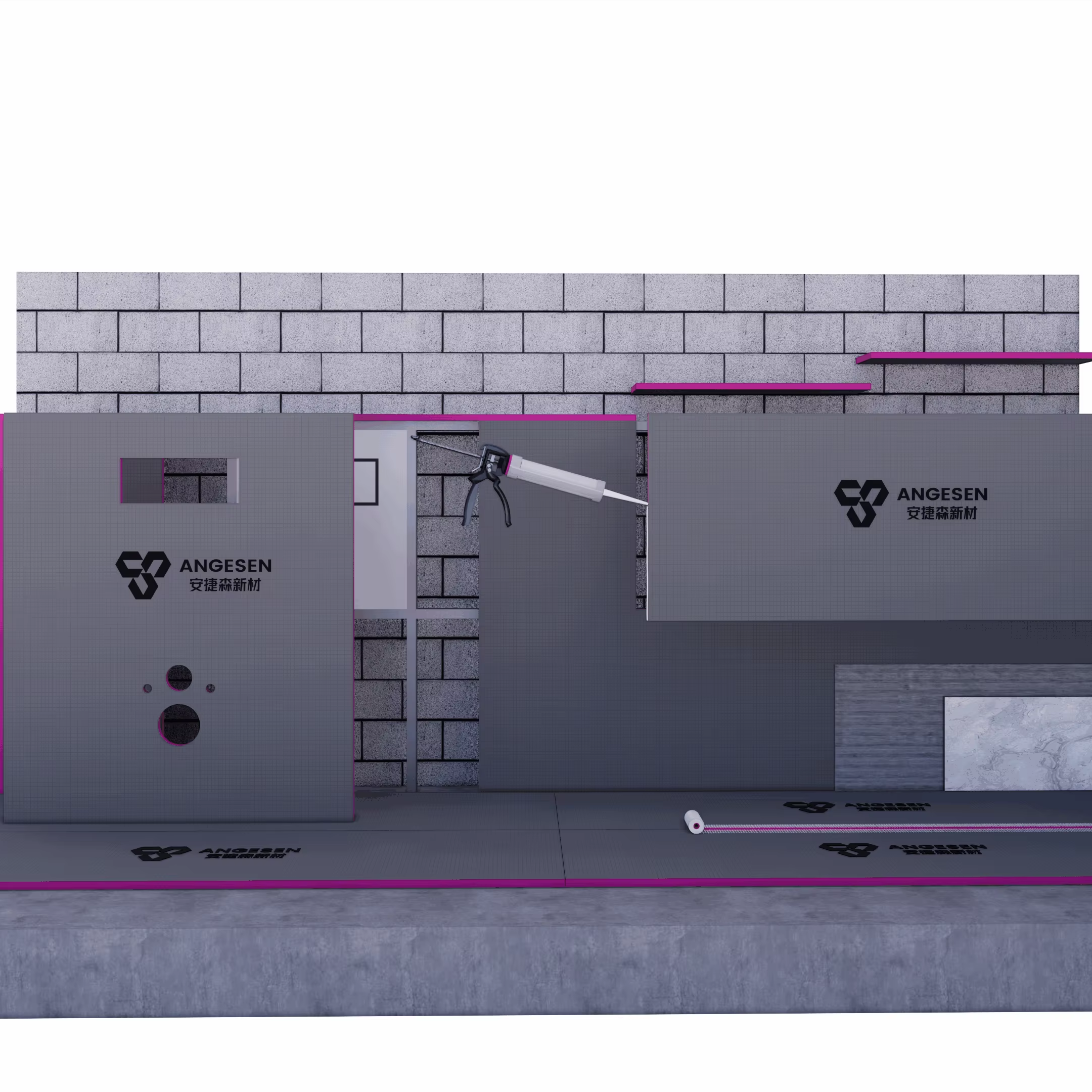 High-density compressive wall moisture-proof insulation board ground backing board top floor mildew proof