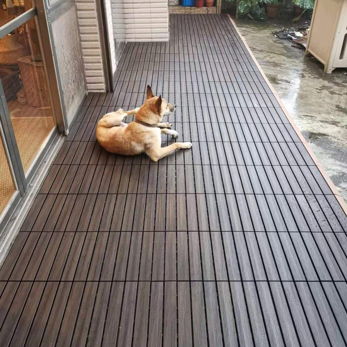 High Heel Friendly Anti-Slip WPC Decking Traditional Composite Garden Floor Boards Swimming Pool Outdoor Co-Extrusion Plastic