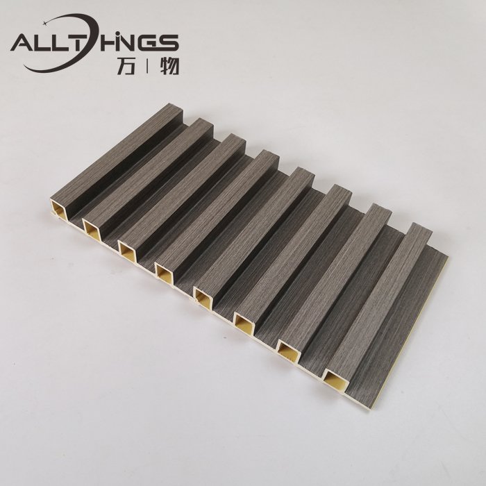 160*24mm building wood plastic composite cladding Other board 3d wpc fluted decorative interior wall panels
