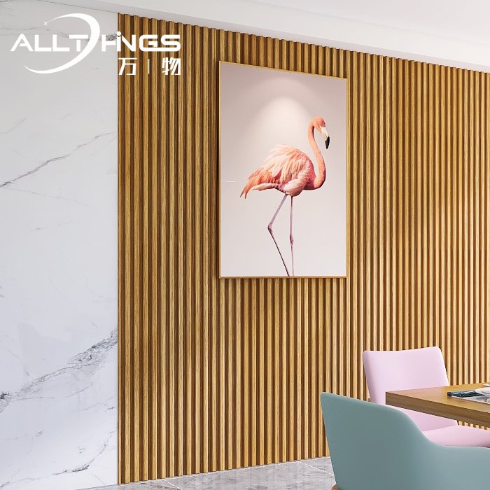 160*24mm building wood plastic composite cladding Other board 3d wpc fluted decorative interior wall panels
