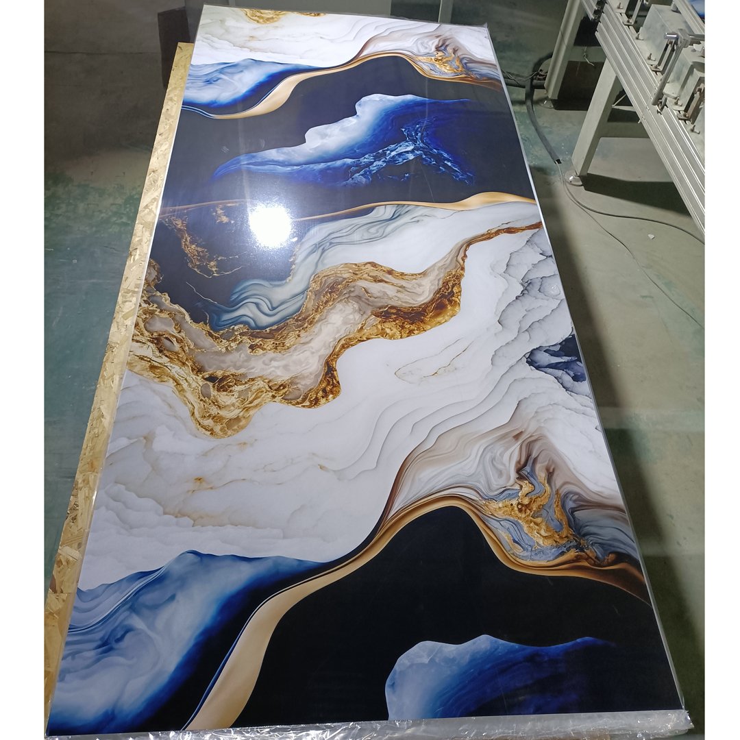 Factory direct Pvc Wall Sheet Marble Alternatives Board New design Wall panels 1220*2440 uv Pvc Marble Sheet