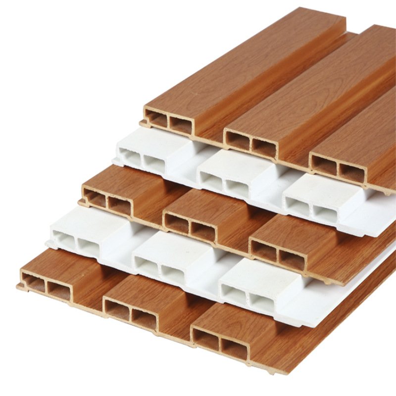Louvers Interior Eco Wooden Cladding Board Indoor Wood Plastic Composite WPC Wall Panel