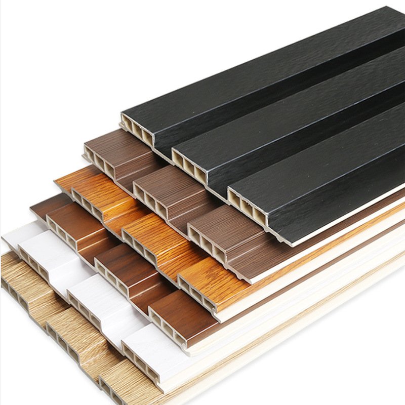 Louvers Interior Eco Wooden Cladding Board Indoor Wood Plastic Composite WPC Wall Panel