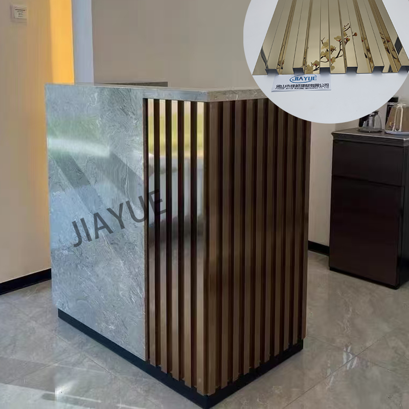 Hot Sale Wall Background Decoration Stainless Steel Decorative Wall Fluted Panel For home Metal Wall Louver