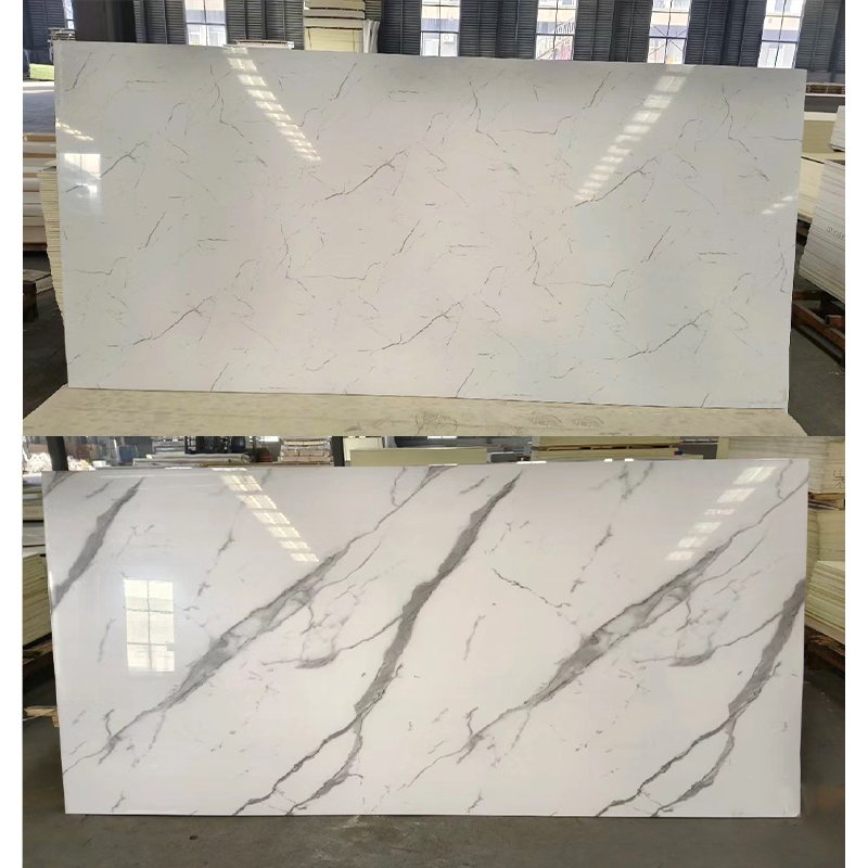 Waterproof PET Marble Bamboo charcoal fiber wall panel wood veneer WPC wall panel PVC Foam Board Modern Artificial Stone