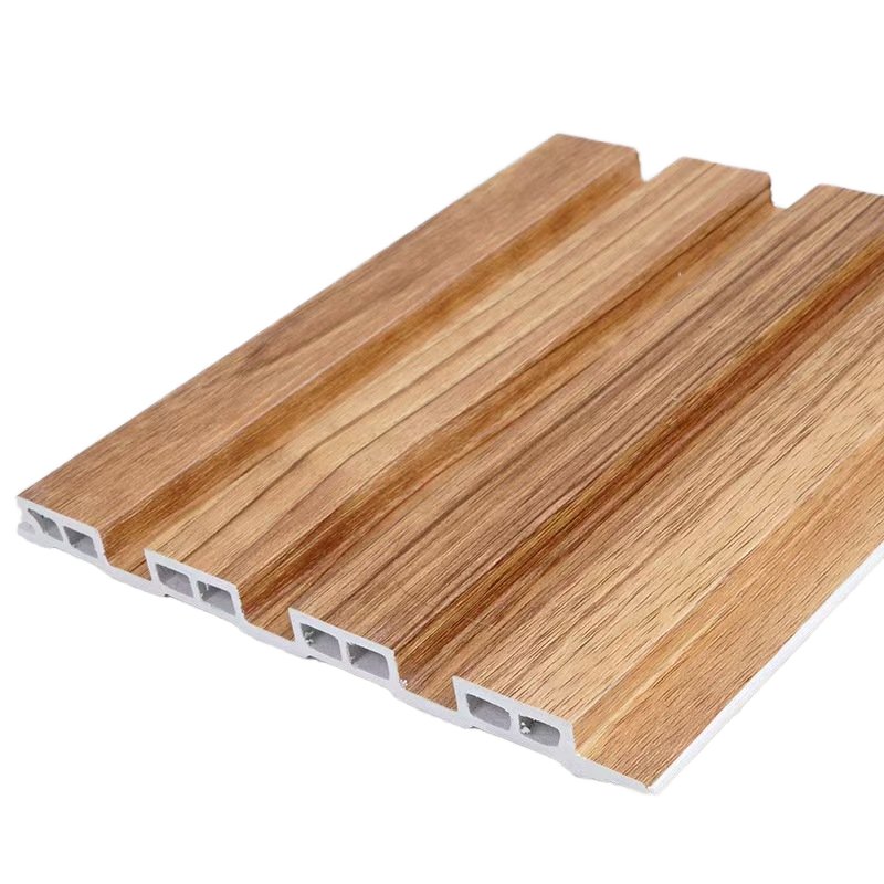 Luxury PVC Grille Wall Panel with Fluted Design WPC Bamboo Wall Paneling for Bathroom Decoration Indoor Use Made in China