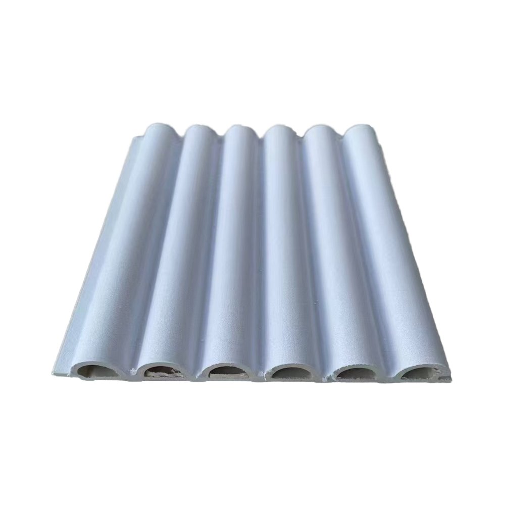 Luxury PVC Grille Wall Panel with Fluted Design WPC Bamboo Wall Paneling for Bathroom Decoration Indoor Use Made in China