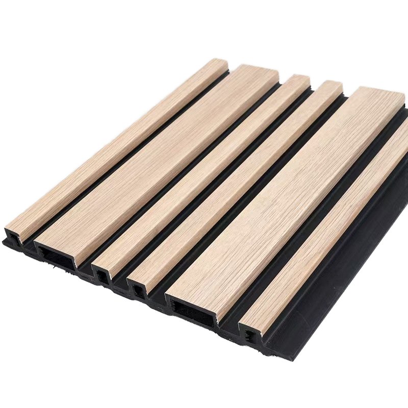 Luxury PVC Grille Wall Panel with Fluted Design WPC Bamboo Wall Paneling for Bathroom Decoration Indoor Use Made in China