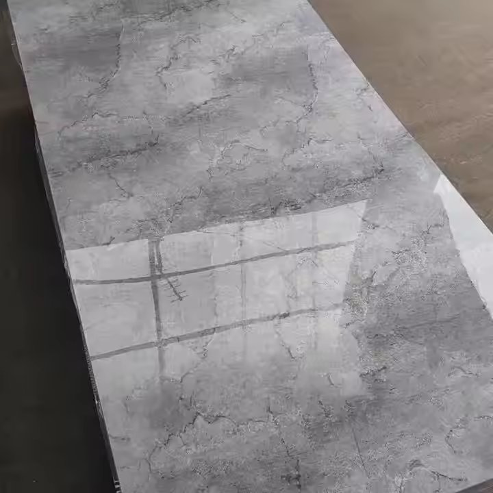 High Gloss 1220X2440Mm UV PVC Marble Sheet Alternative Marble Wall Panel Laminated Plastic Sheet Wall Panels & Boards