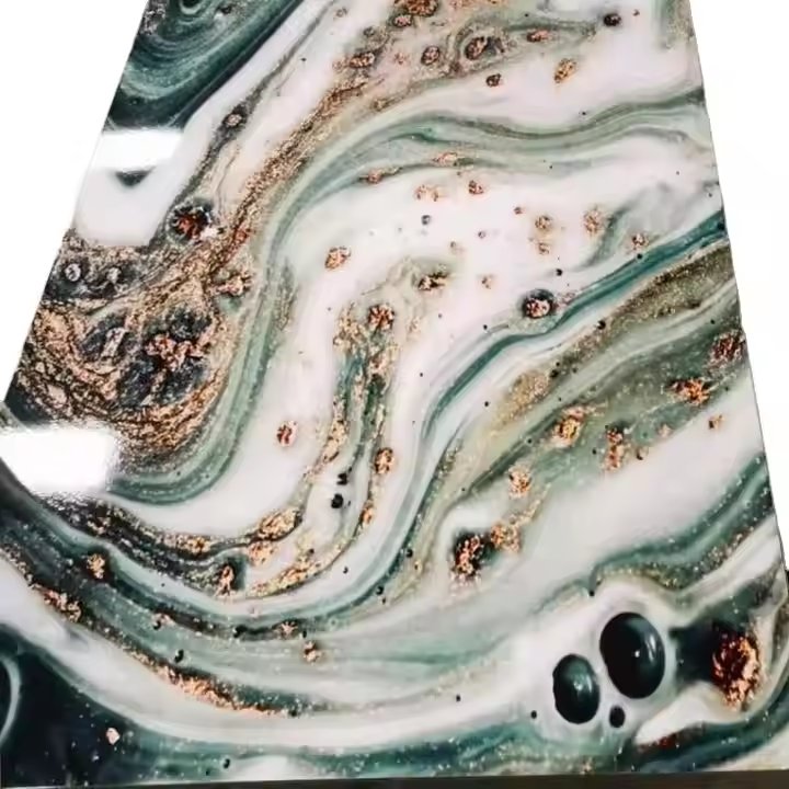 High Gloss 1220X2440Mm UV PVC Marble Sheet Alternative Marble Wall Panel Laminated Plastic Sheet Wall Panels & Boards