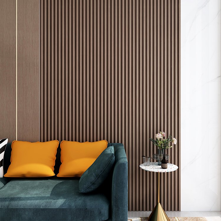 Indoor Decoration WPC Hollow grille panel wall Wooden Partition board Wood Grain Ceiling Timber Tube