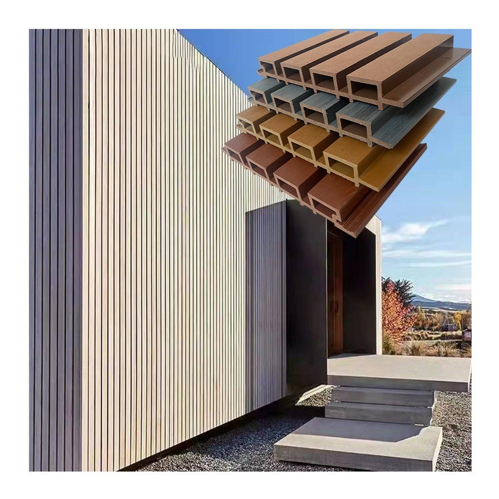 LT Outdoor Seamless foam Timber Hot Sale Cladding WPC Fluted Wall Panel 3d Slat Alternative Wall Board For Hotel